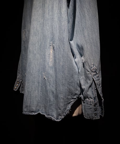 Vintage Wash Western Denim Shirt