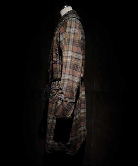 Vintage flannel plaid gown