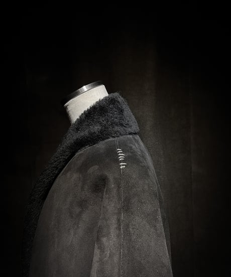 Vintage Shearling  Custom Mouton Leather Coat