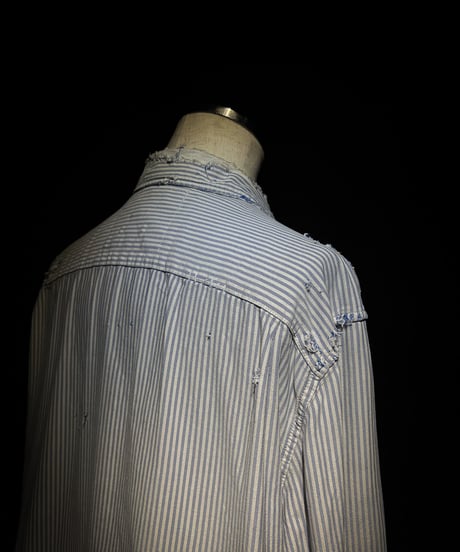 Vintage damage stripe shirt