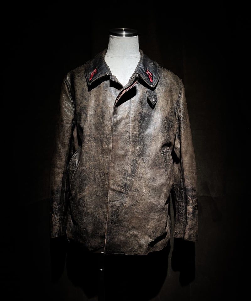 1940-1950's French Fireman Leather Jacket | RES