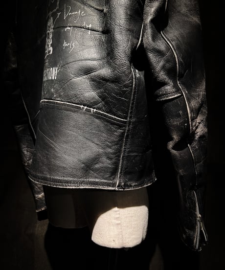 Vintage Leather Biker Custom Double Riders Jacket