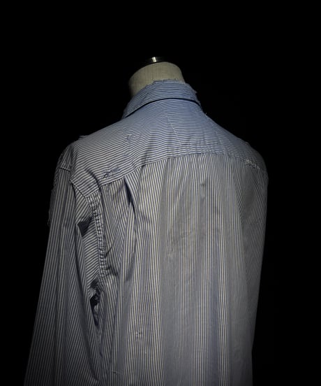 Vintage damage stripe shirt