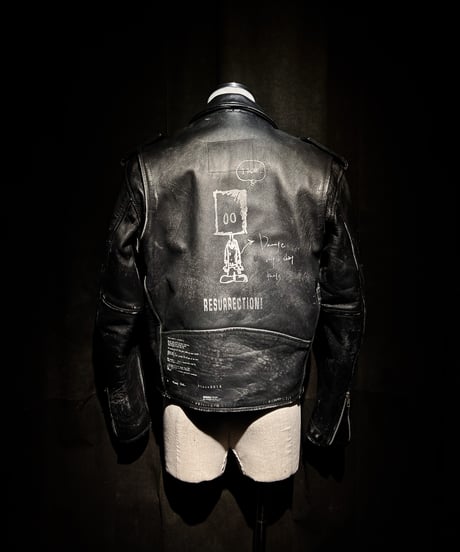Vintage Leather Biker Custom Double Riders Jacket with Vintage Badges