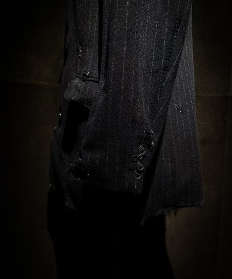 Vintage Wool Cashmere Stripe Jacket