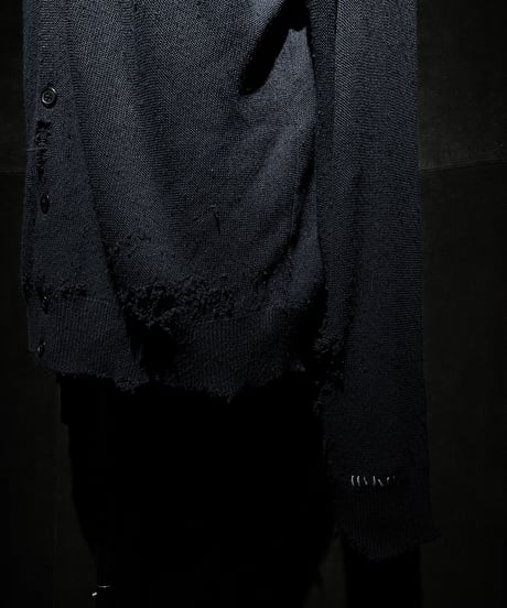 Vintage damage knit cardigan