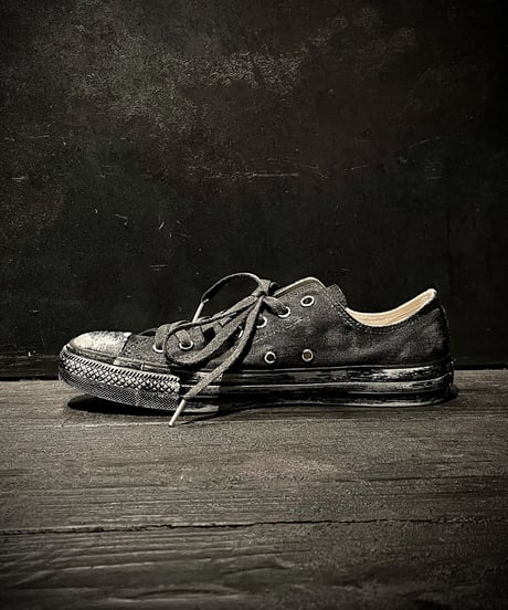 Discoloration Vintage Low cut Sneaker OLD BLACK