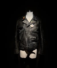 Vintage Leather Biker Custom Double Riders Jacket