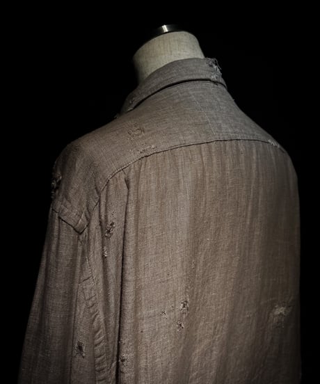 Vintage damage linen shirt
