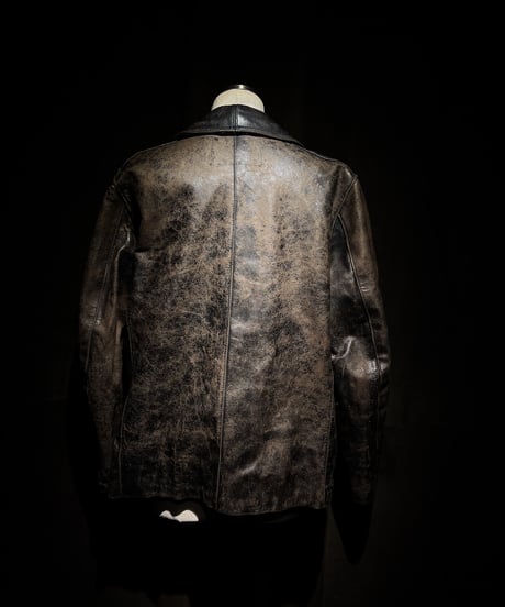 1940-1950's French Fireman Leather Jacket