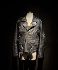 Vintage Leather Biker Custom Double Riders Jacket