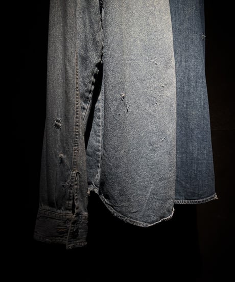50/50 Split Rebuild Vintage Denim/Denim Shirt