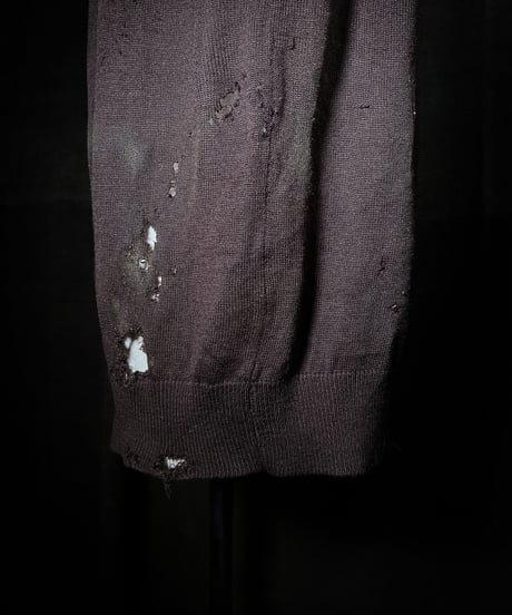 Vintage damage knit vest