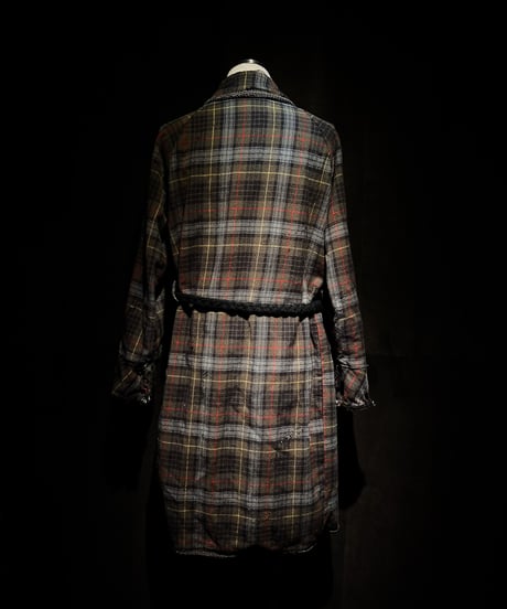 Vintage flannel plaid gown
