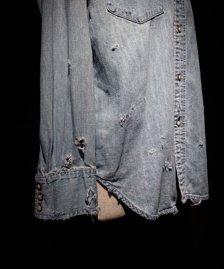Vintage Wash Western Denim Shirt