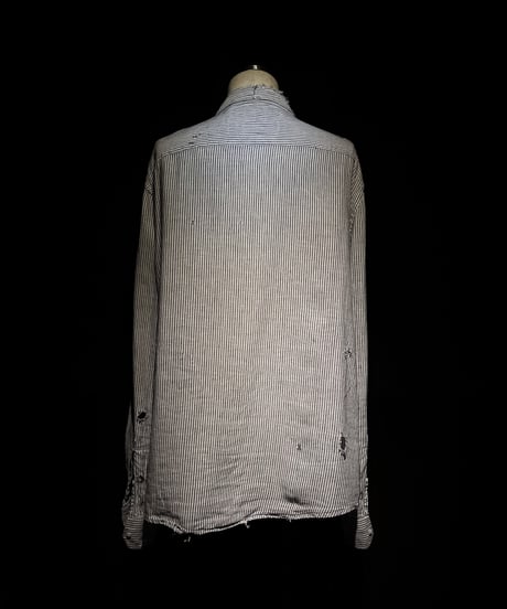 70's Vintage damage stripe shirt