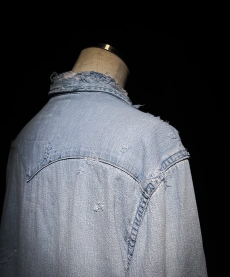 Vintage Wash Western Denim Shirt
