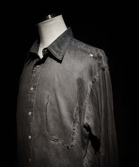 [Dye] Vintage damage dress shirt