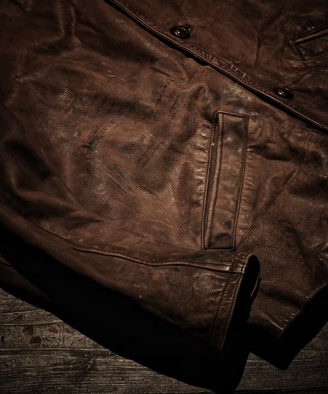 Rust Relic Reconstructed Vintage Leather Work Jacket