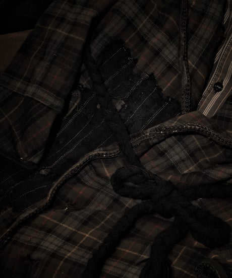 Vintage flannel plaid gown