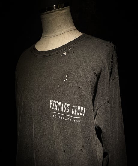 VINTAGE CLUB! Long sleeve Tee (OLD BLACK)