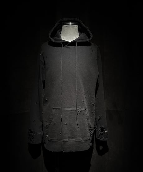 Vintage damage pile fabric Hoodie