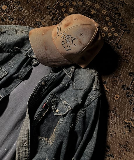 Vintage paint & damage Tee (OLD NAVY)