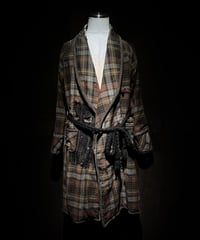 Vintage flannel plaid gown