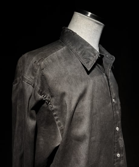 [Dye] Vintage damage dress shirt