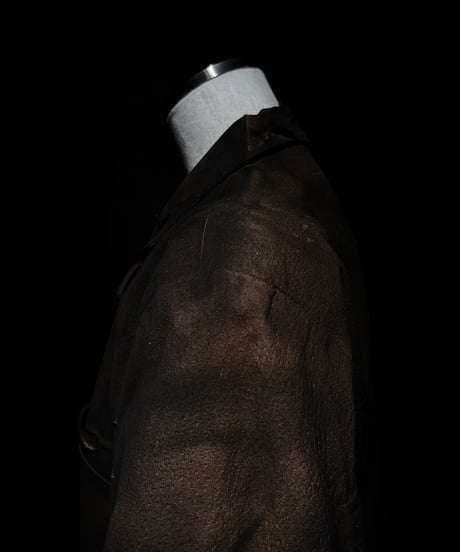 Vintage damage & paint real leather jacket