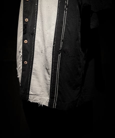 Vintage damage rockabilly linen shirt