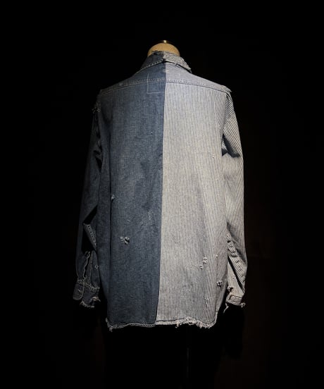 50/50 Split Rebuild Vintage hickory/Denim Shirt