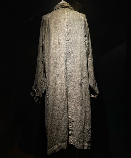 Vintage damage dye long coat