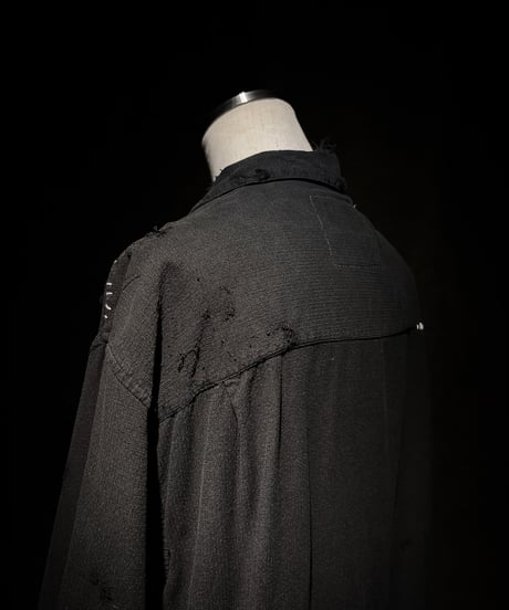 Vintage damage rockabilly linen shirt