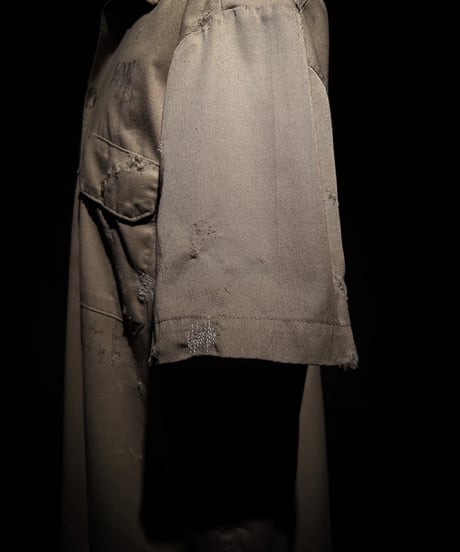 Hand-Painted Vintage damage Work Shirt