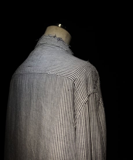 70's Vintage damage stripe shirt