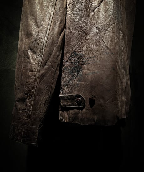 Rust Relic Reconstructed Vintage Leather Work Jacket