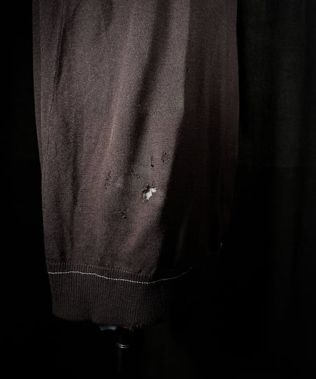 Vintage damage knit vest