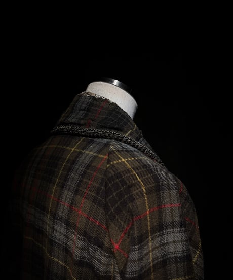 Vintage flannel plaid gown