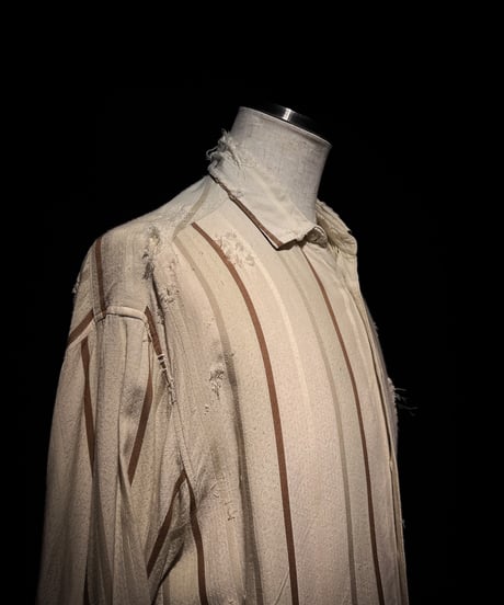Vintage damage stripe shirt