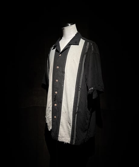 Vintage damage rockabilly linen shirt