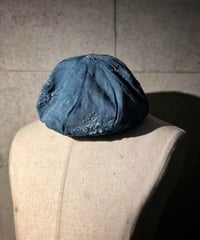 Bio wash vintage denim beret