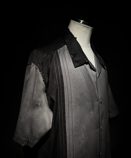 [Dye] Vintage damage rockabilly shirt