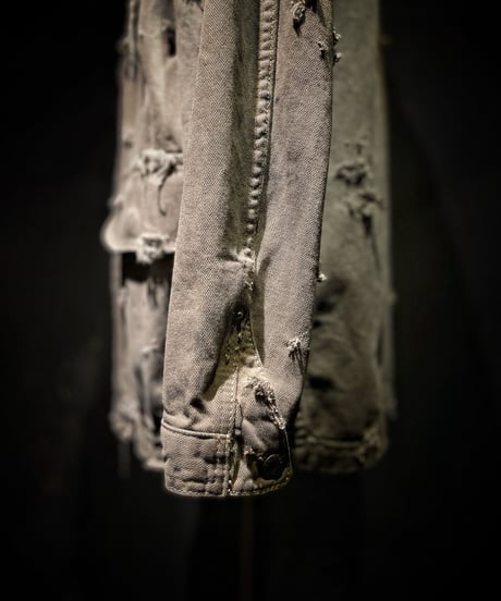 Vintage damage dye cover all jacket