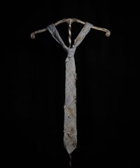 Vintage damage tweed tie