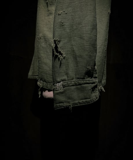 50/50 Split Rebuild Vintage 70's Military/Denim Shirt