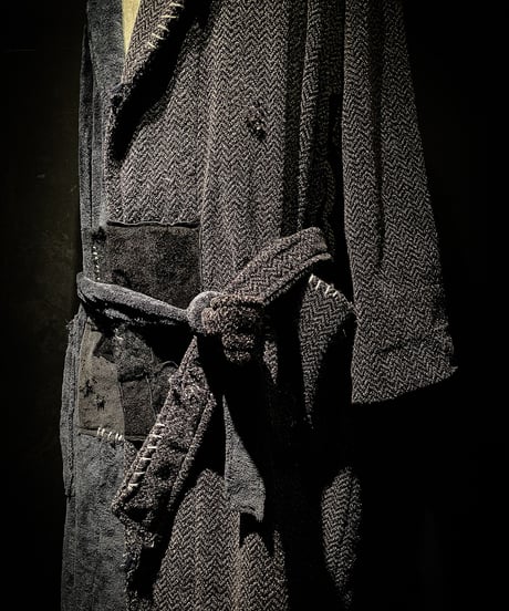 Different fabric vintage gown coat