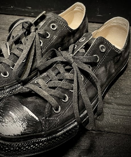 Discoloration Vintage Low cut Sneaker OLD BLACK