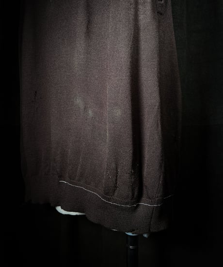 Vintage damage knit vest