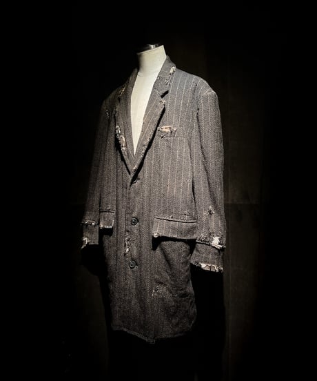 Herringbone Deconstructed Tailored Coat
